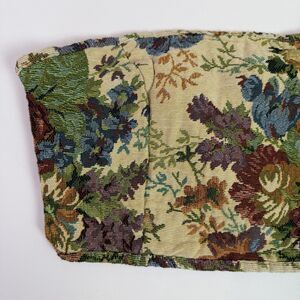 Floral Tapestry Corset Tube Top Lace Up Women's S Fairycore Whimsigoth Coquette